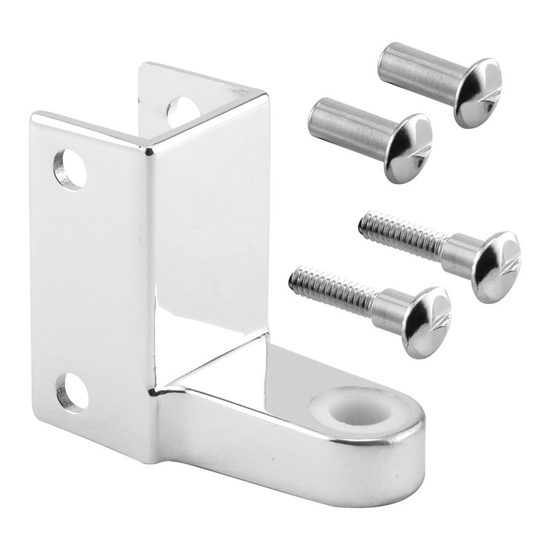 PrimeLine Post Mounted Gravity Pivot Hinge, 1Inch, Cast Zamak, Chrome